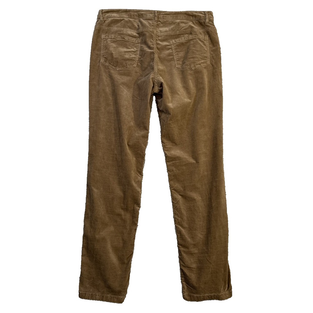J.McLaughlin Pants Women's 10 Brown Velvet Velour Straight Leg Stretch - Picture 2 of 12